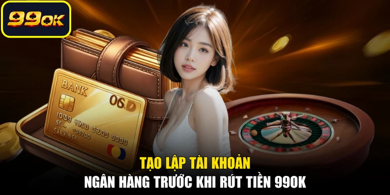 Tạo lập tài khoản ngân hàng trước khi rút tiền 99OK